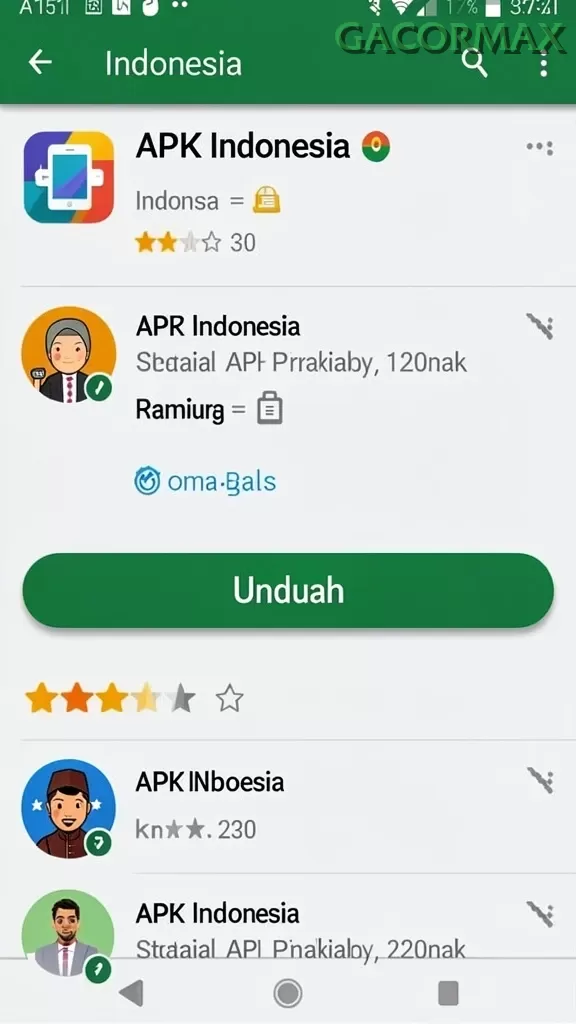 Cuplikan layar OCATOTO — pengaturan akun