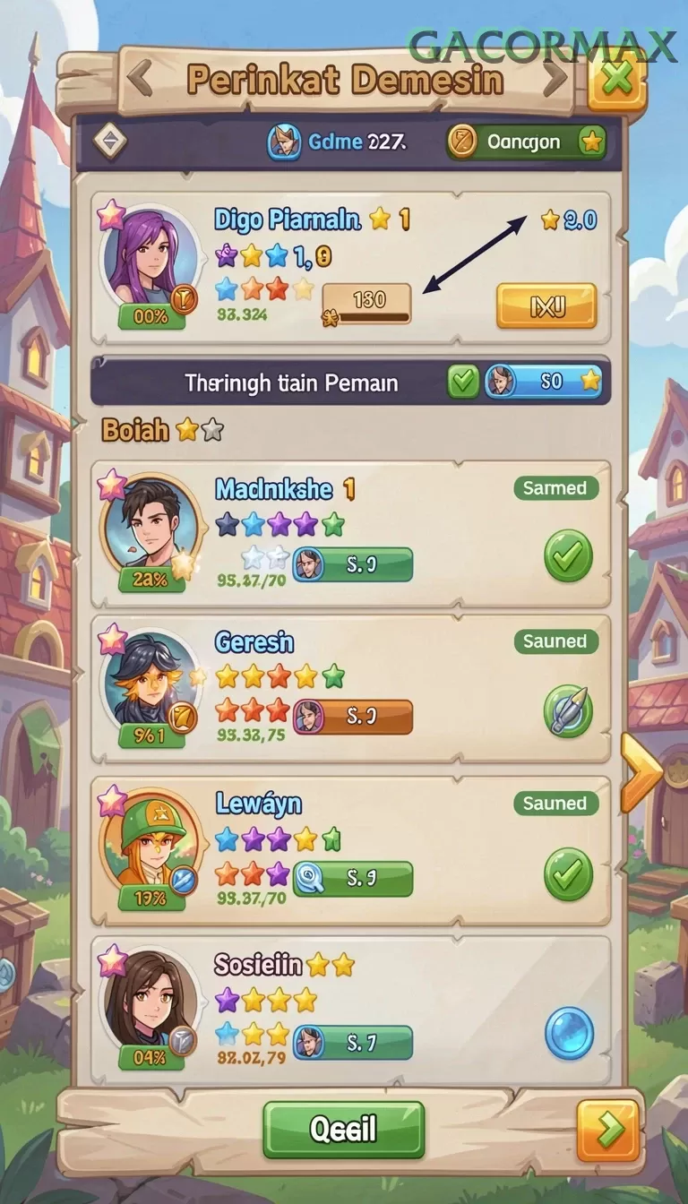 Cuplikan layar GOMU837 — aktivitas